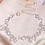 Thumbnail: Shiny Silver Butterfly Bracelet 