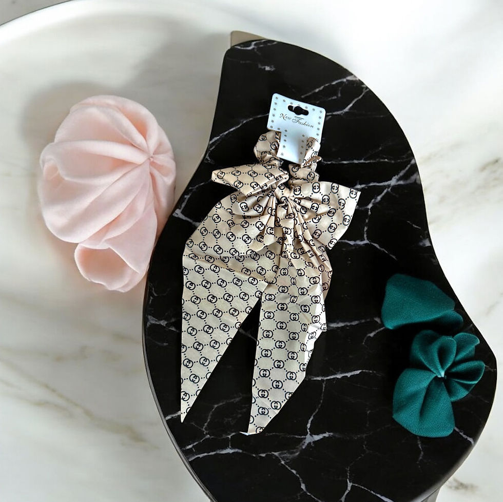 Thumbnail: DABC G G Inspired Scrunchie Hair Tie 