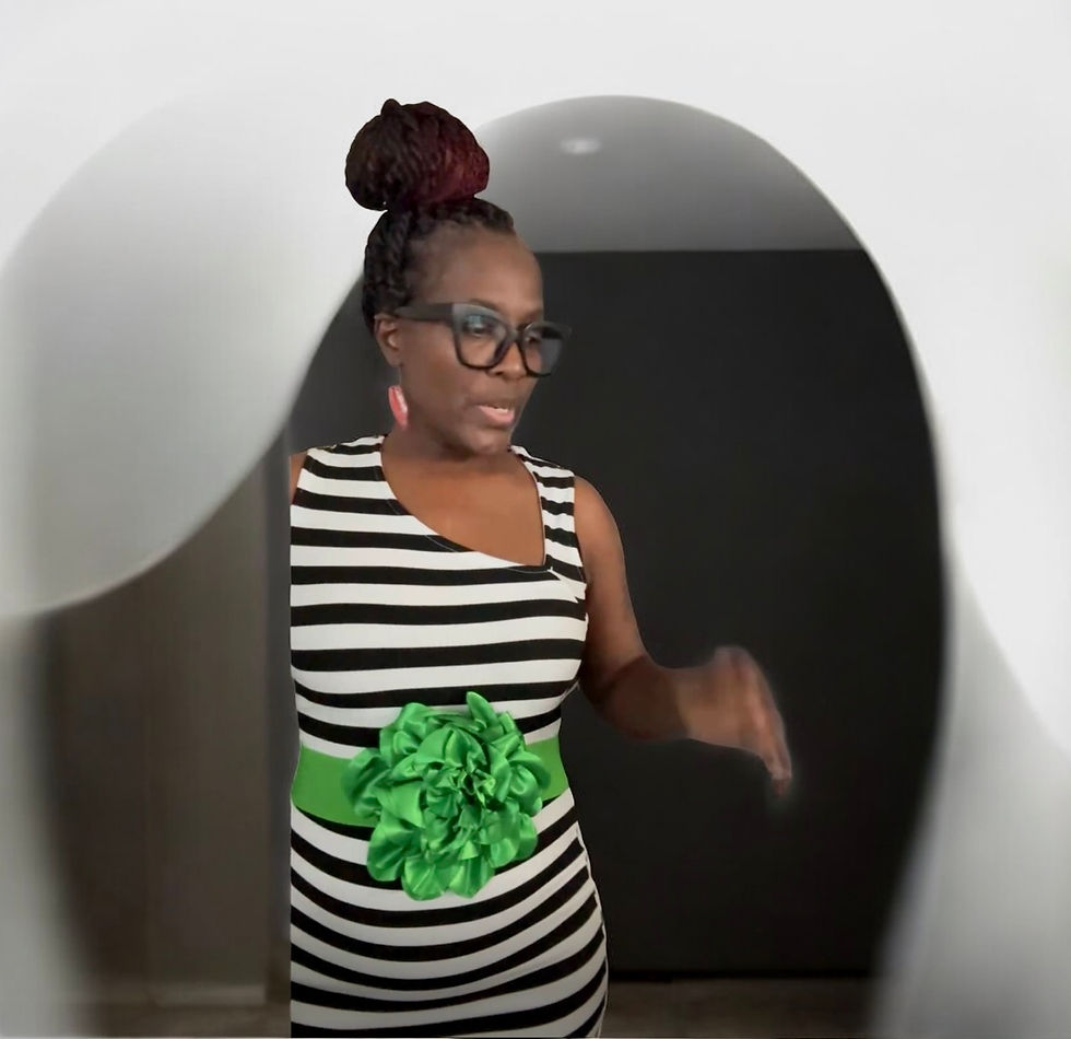 Thumbnail: DABC “Big Flower” Satin Elastic Belt