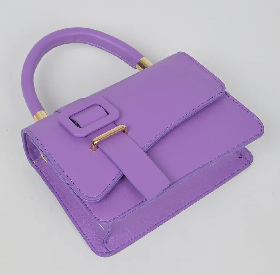Thumbnail: DABC Faux Leather Flap Style Shoulder Bag