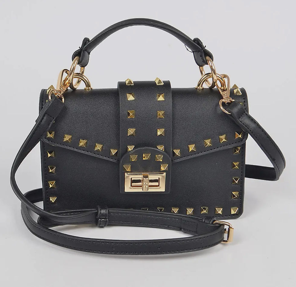 Thumbnail: DABC “Lu Studded” Top Handle Clutch