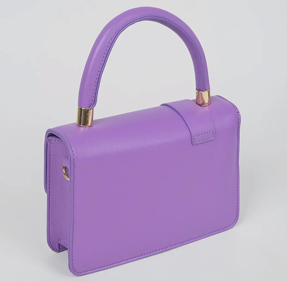 Thumbnail: DABC Faux Leather Flap Style Shoulder Bag