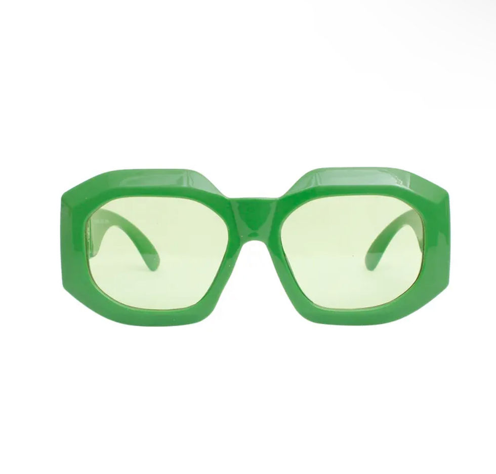 Thumbnail: DABC Luxe Geo Oversized Sunglasses