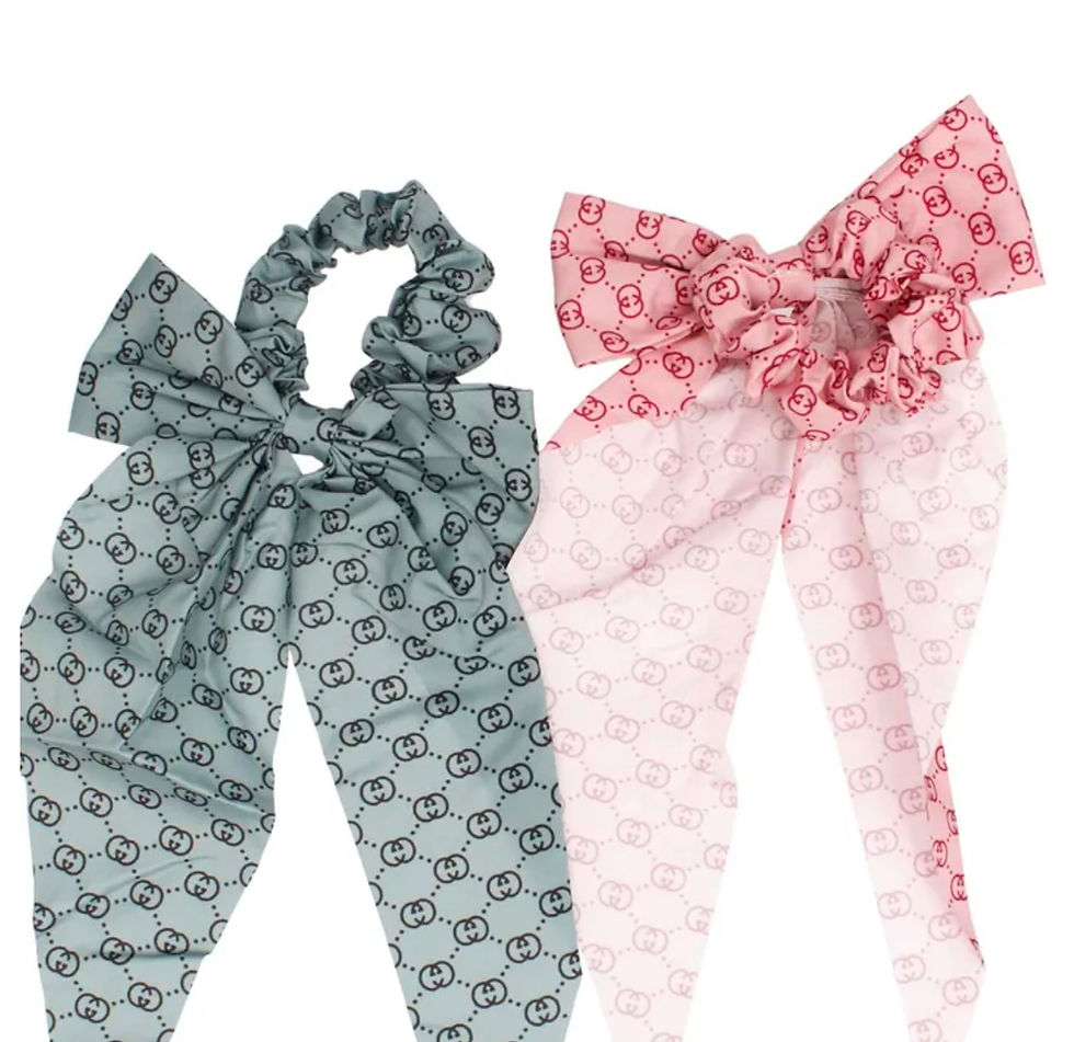 Thumbnail: DABC G G Inspired Scrunchie Hair Tie 