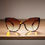 Thumbnail: DABC Riviera Style Cat Eye Sunglasses