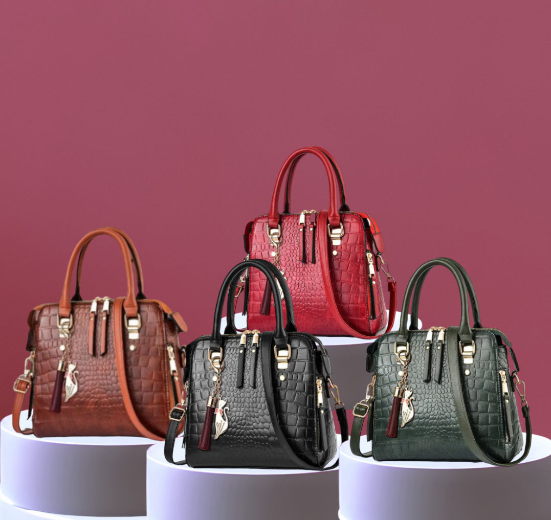 DABC Croc Print Fashion Handbag