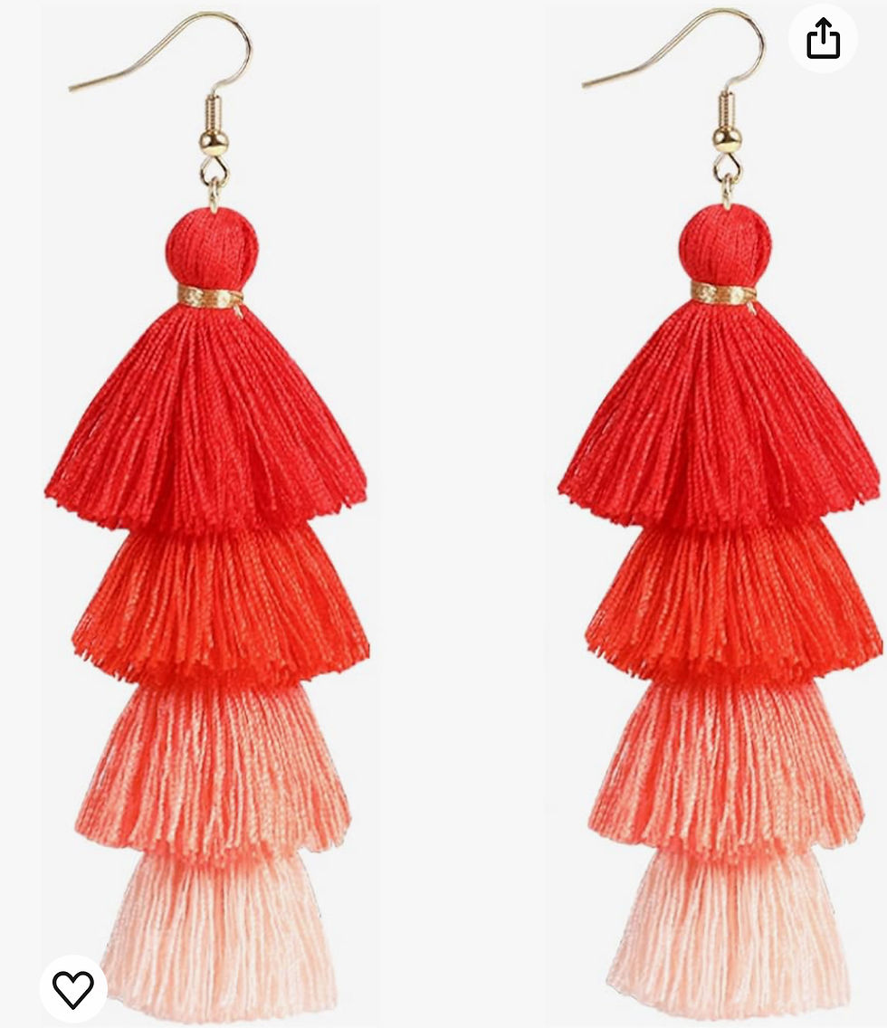 Thumbnail: DABC Colorful 4-Tier Bohemian Style Tassel