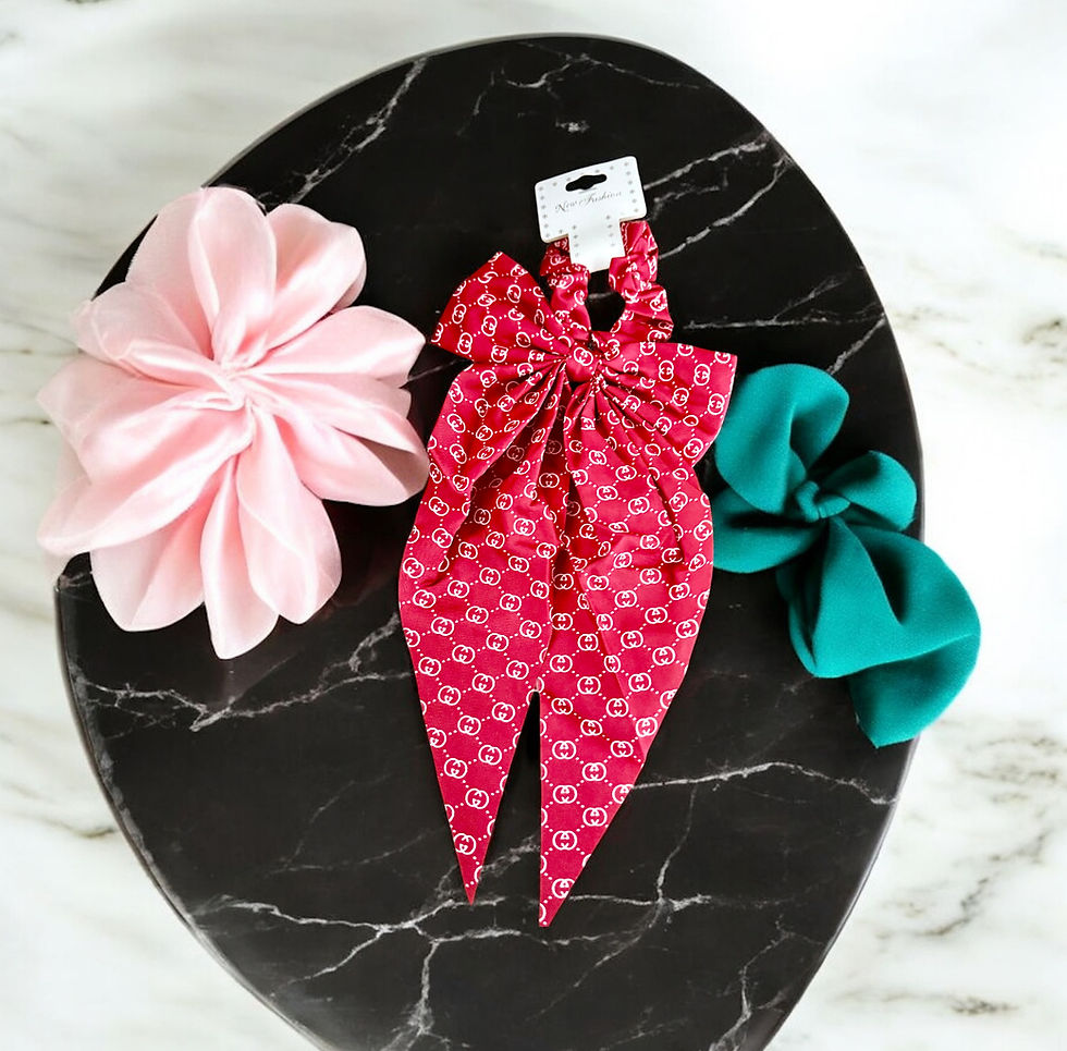 Thumbnail: DABC G G Inspired Scrunchie Hair Tie 