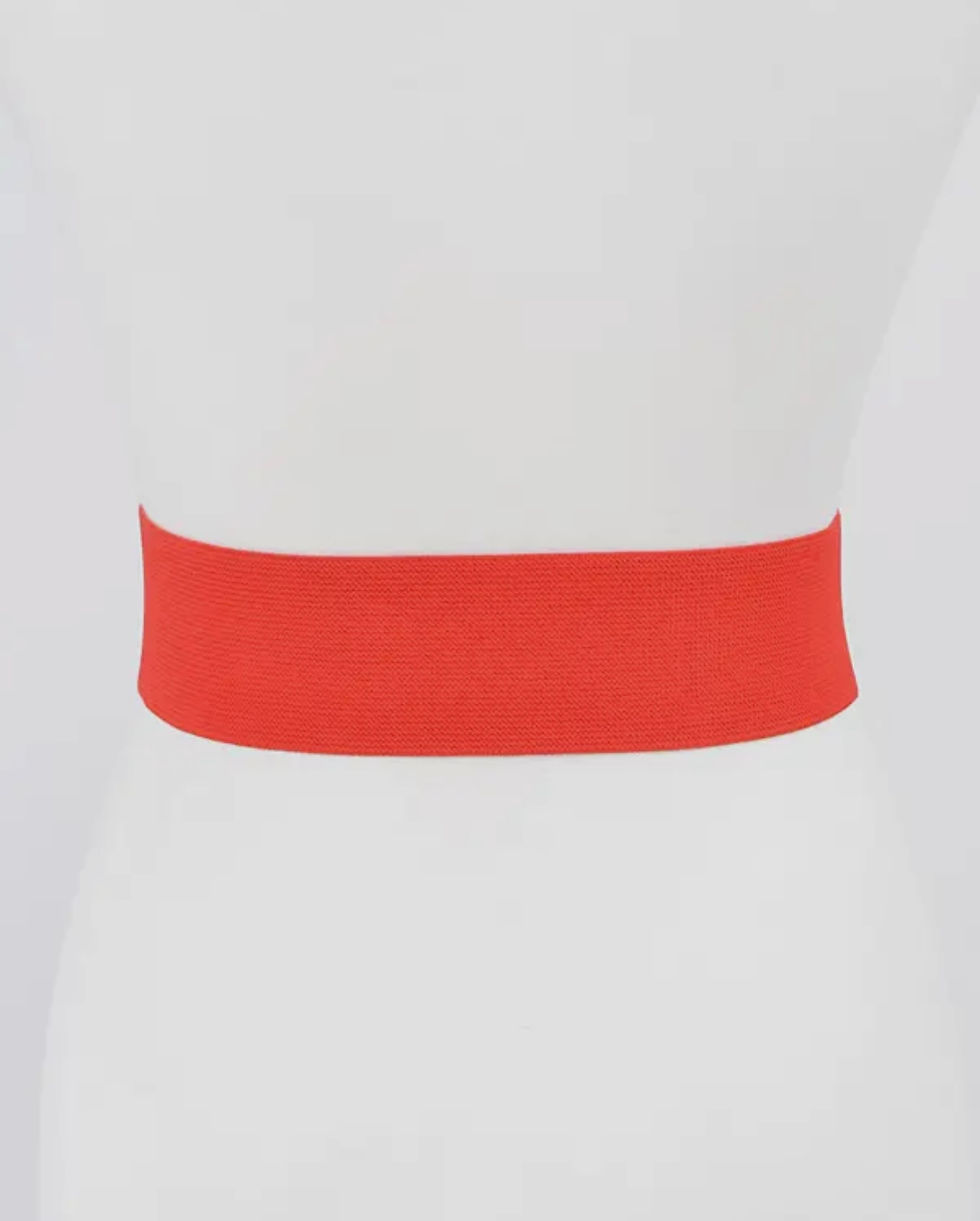 Thumbnail: DABC “Big Flower” Satin Elastic Belt
