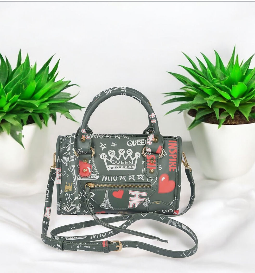 Thumbnail: DABC Graffiti Satchel Handbags 