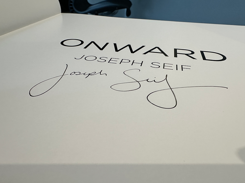 Thumbnail: Joseph Seif - ONWARD, signed fine art photobook