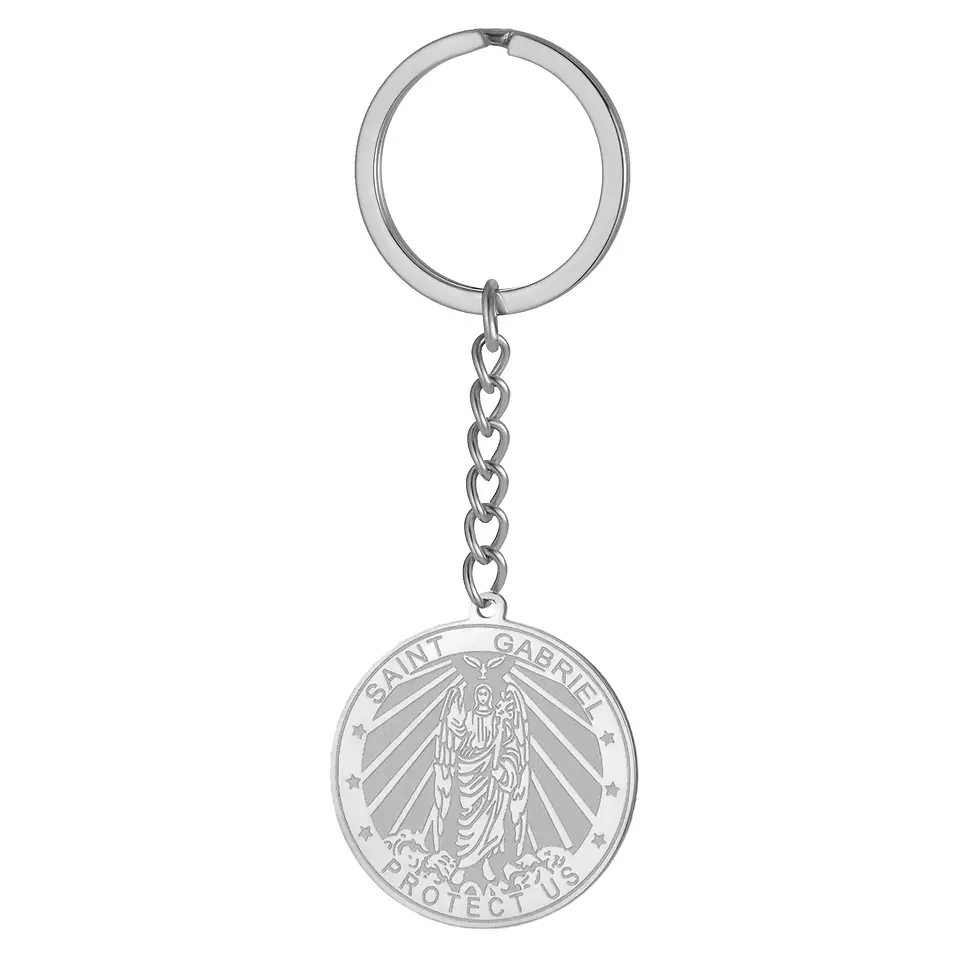 Thumbnail: Archangel Gabriel Keychain