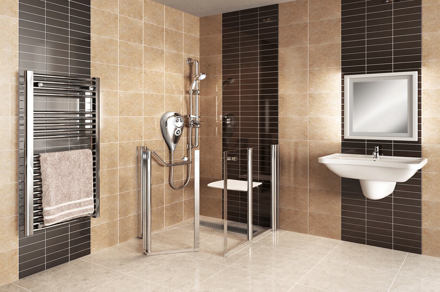 shower with seat