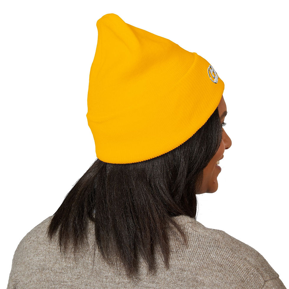 Thumbnail: Embroidered GOD Classic Cuffed Beanie — Bold Faith Knit Hat