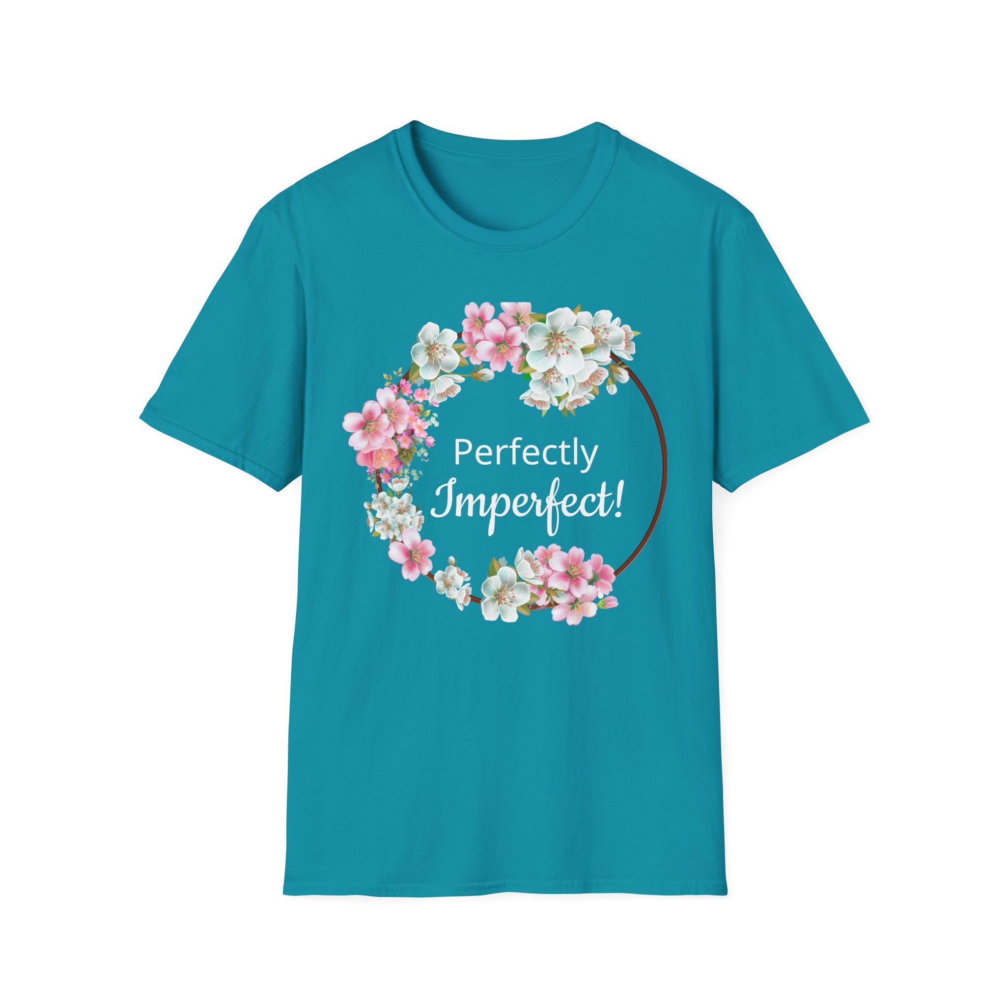 Floral Shirt, Inspirational Tee, Gift for Her, Casual Wear, Birthday Gift