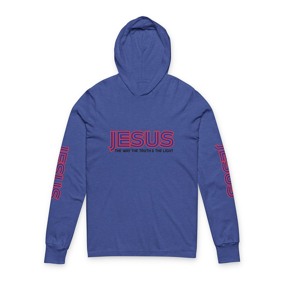Thumbnail: JESUS Unisex Hooded Long Sleeve Tee
