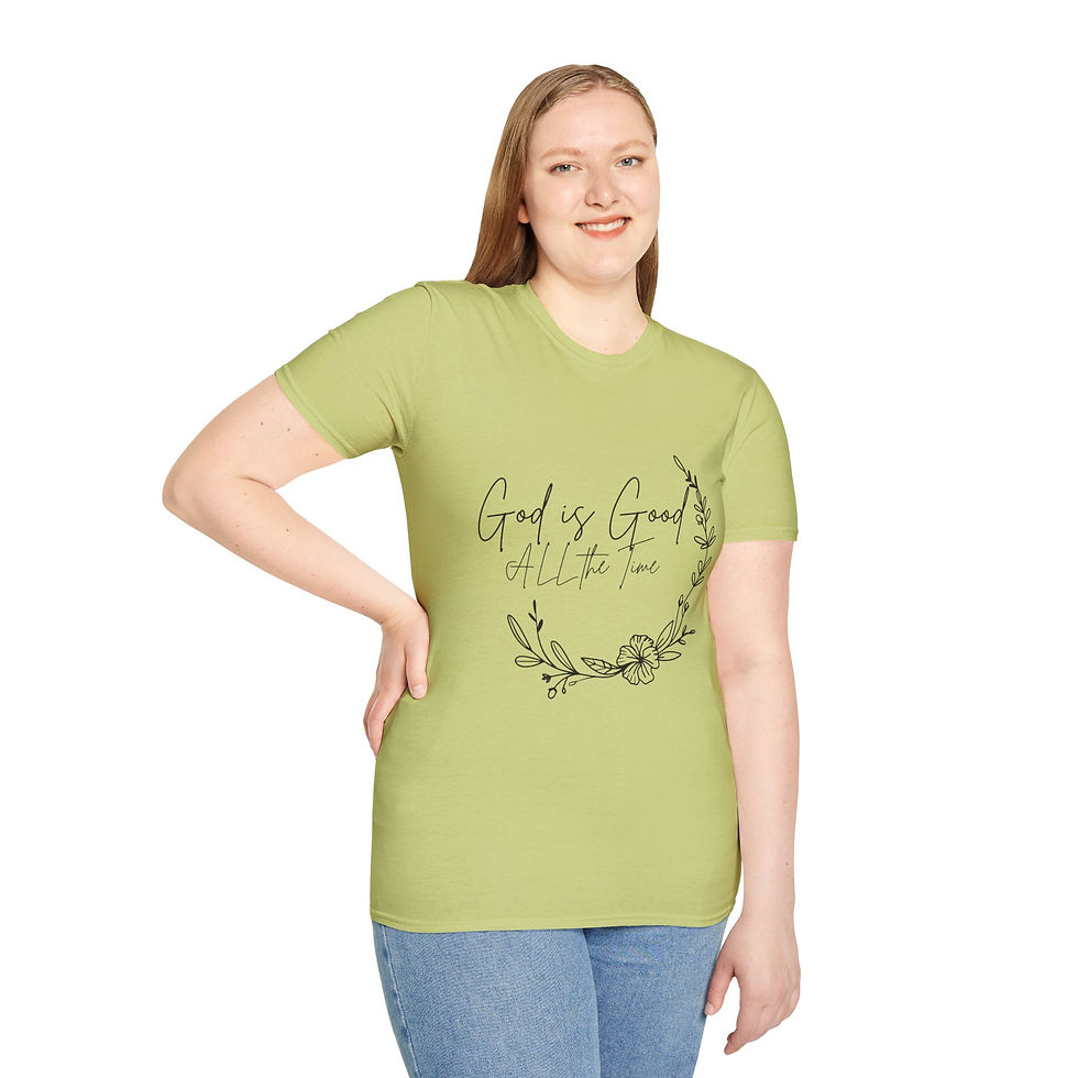 Thumbnail: God Is Good T-Shirt — Floral Faith Graphic Tee