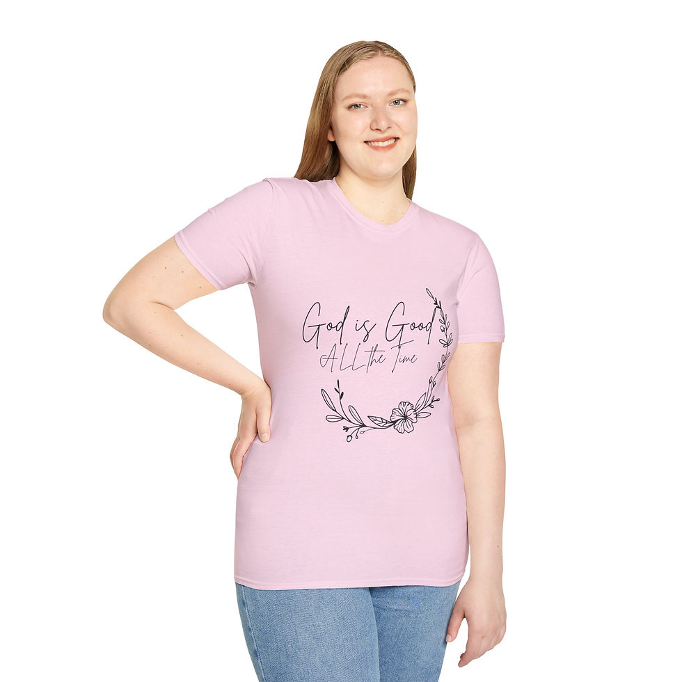 Thumbnail: God Is Good T-Shirt — Floral Faith Graphic Tee