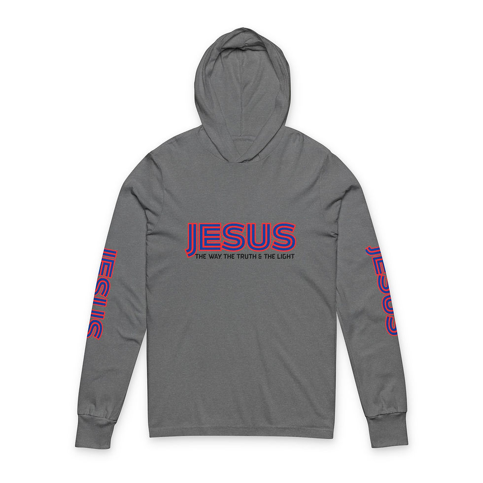 Thumbnail: JESUS Unisex Hooded Long Sleeve Tee