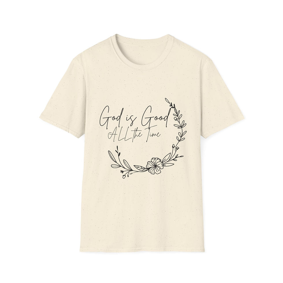 Thumbnail: God Is Good T-Shirt — Floral Faith Graphic Tee