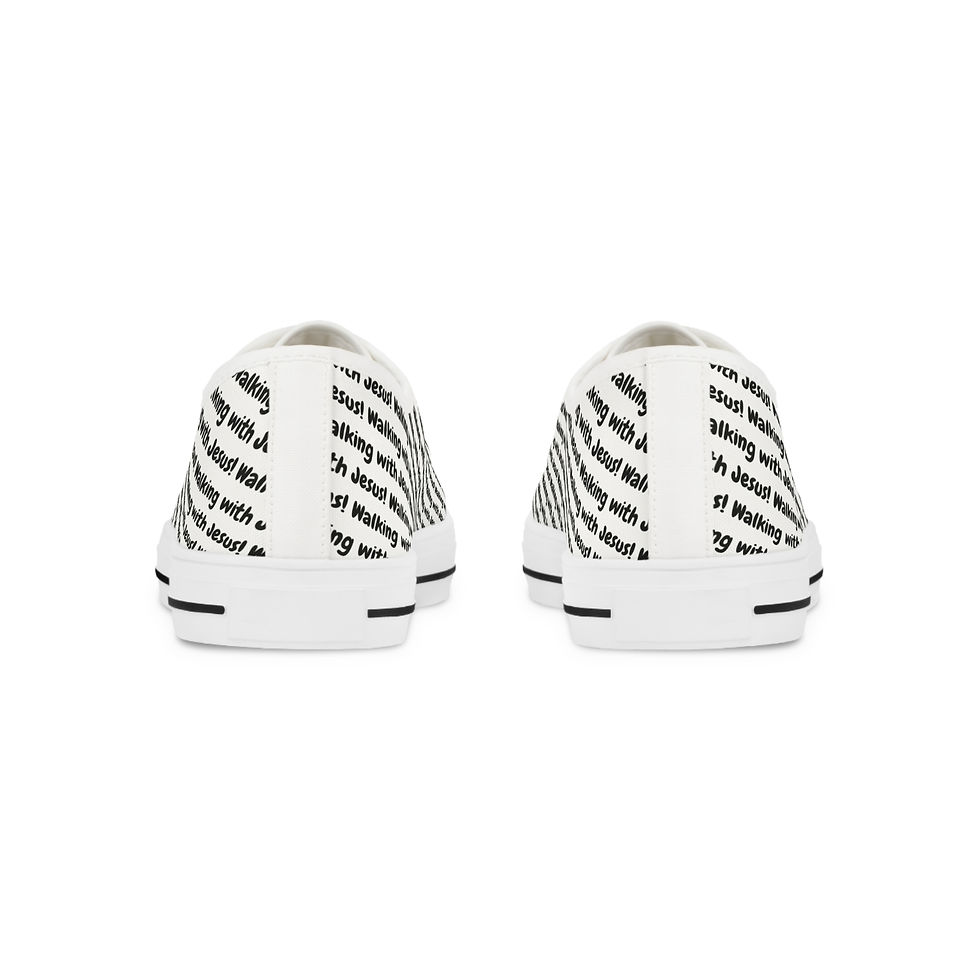 Thumbnail: Men's Low Top Sneakers Walking with Jesus