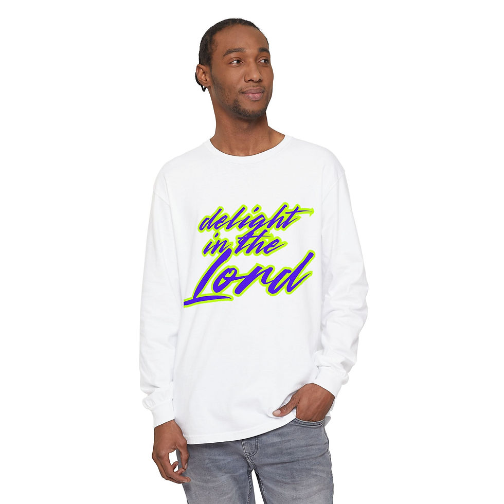 Thumbnail: Delight in the Lord Long Sleeve Tee