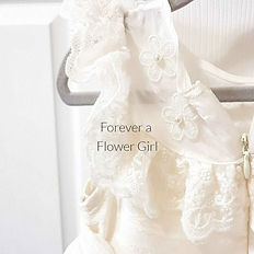 lace detail on custom flower girl dress