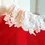 Thumbnail: close up view of red tulle skirt for flower girls