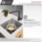 Thumbnail: STYLISH 16'' KELSO S-816L Gray Composite Granite Kitchen Sink