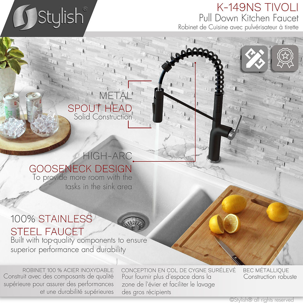 Thumbnail: STYLISH Pull Down Kitchen Faucet K-149NS