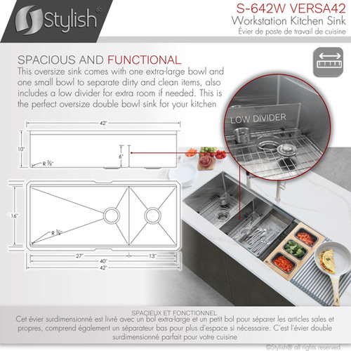 42'' VERSA42 S-642W | Stylish International Inc.