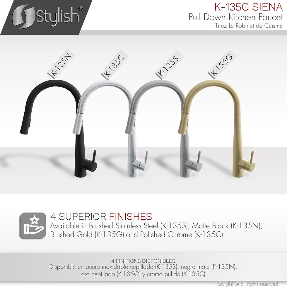 Miniature : STYLISH Pull Down Kitchen Faucet K-135G