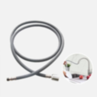 STYLISH PULL DOWN REPLACEMENT SPRAY GRAY HOSE FOR KITCHEN FAUCET, H-22