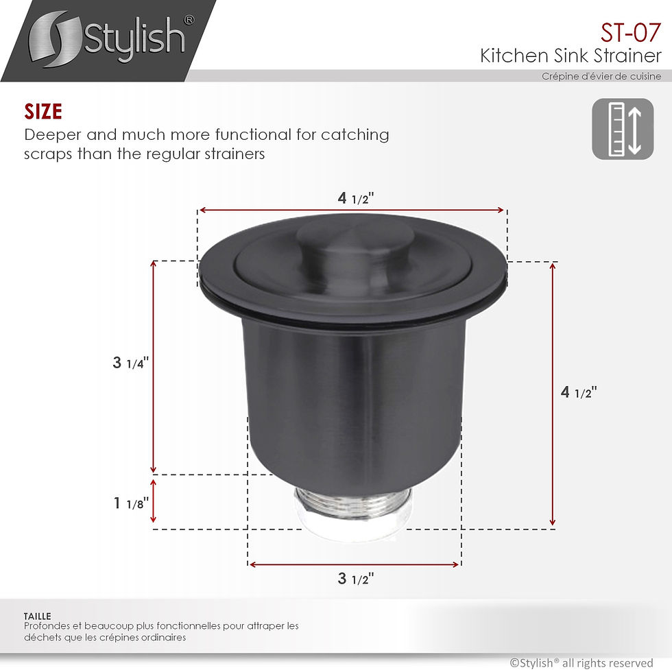 Thumbnail: STYLISH BLACK STRAINER ST-07