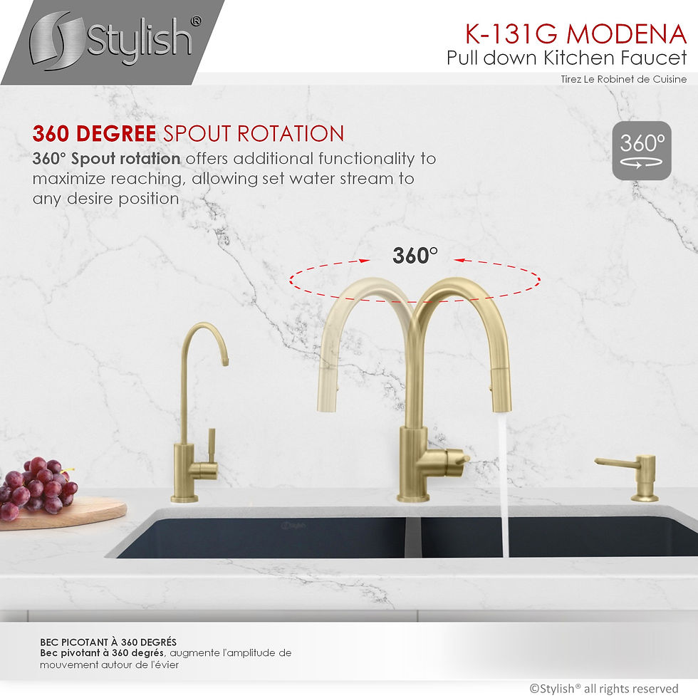 Miniature : STYLISH Pull Down Kitchen Faucet K-131G