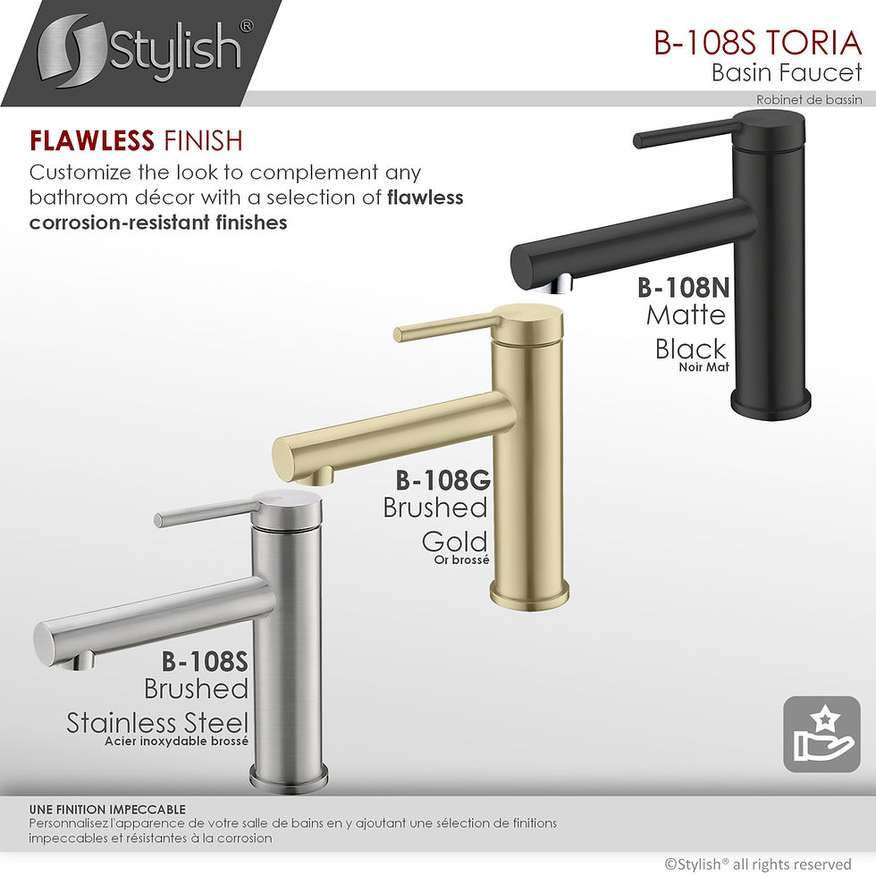 Thumbnail: STYLISH Single Handle Bathroom Faucet B-108S