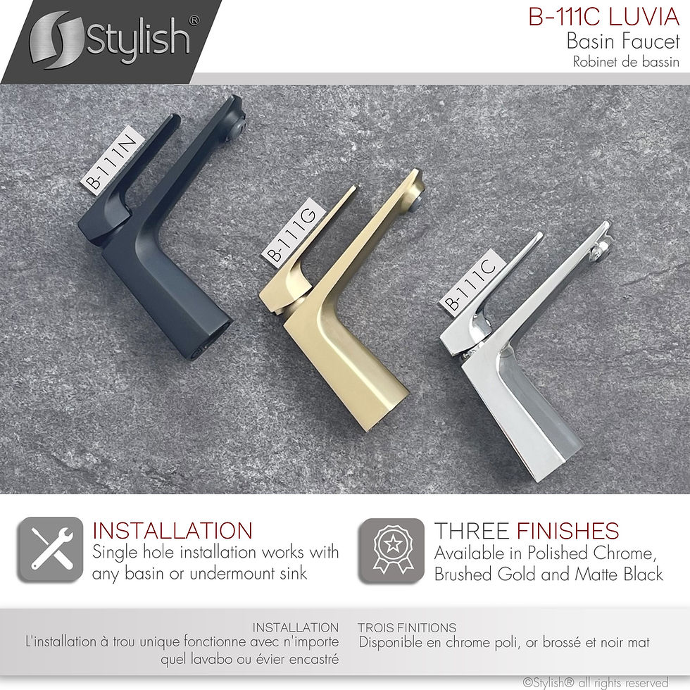 Thumbnail: STYLISH Single Handle Bathroom Faucet B-111C