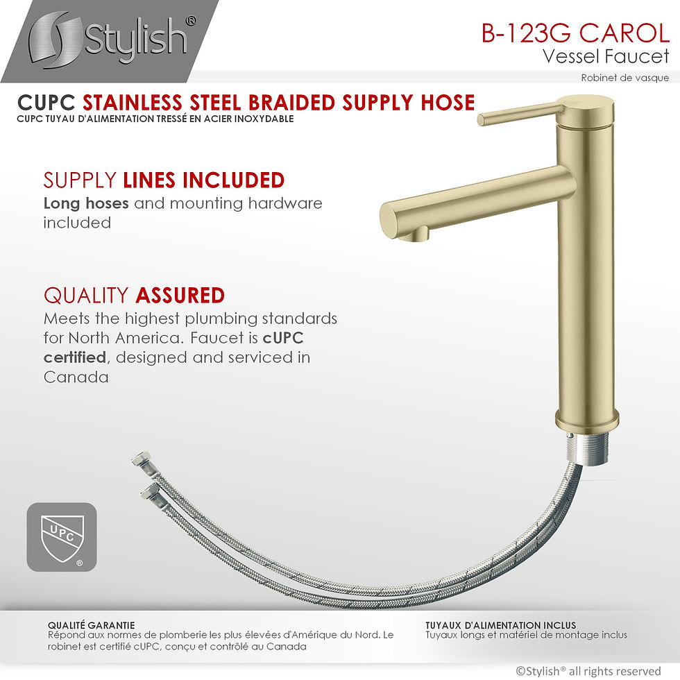 Thumbnail: STYLISH Single Handle Bathroom Faucet B-123G