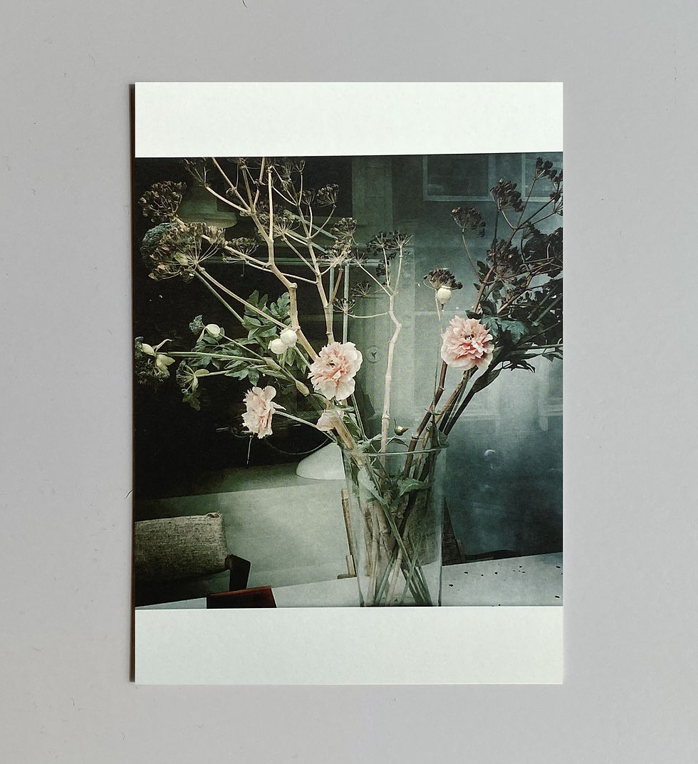 Carte de voeux "Vase avec fleurs"