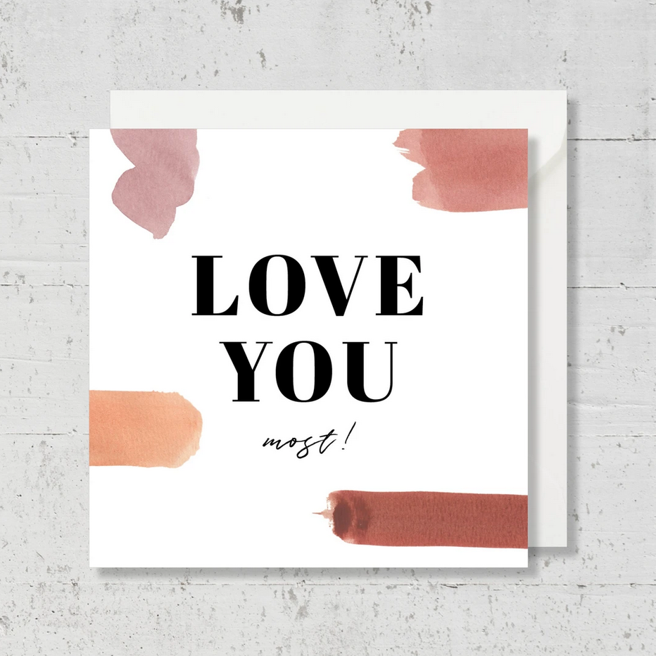 Carte de voeux "Love you"