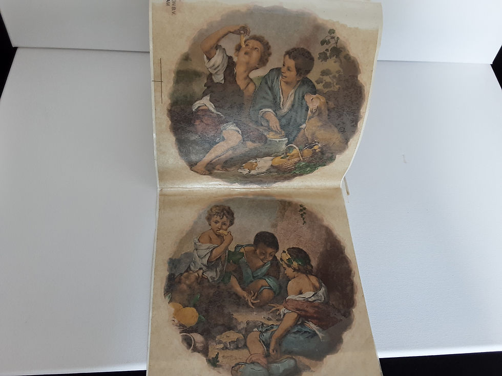 Thumbnail: Vintage Ceramic Decal -  FEASTING SCENE'S x 4. Mulder & Zoon, Amsterdam 