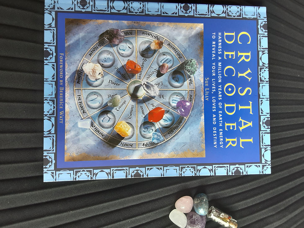 Thumbnail:  Book Pack -  'CRYSTAL DECODER' BY SUE LILLY with crystal pack