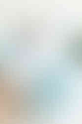 wedding stationery with light blue ribbon