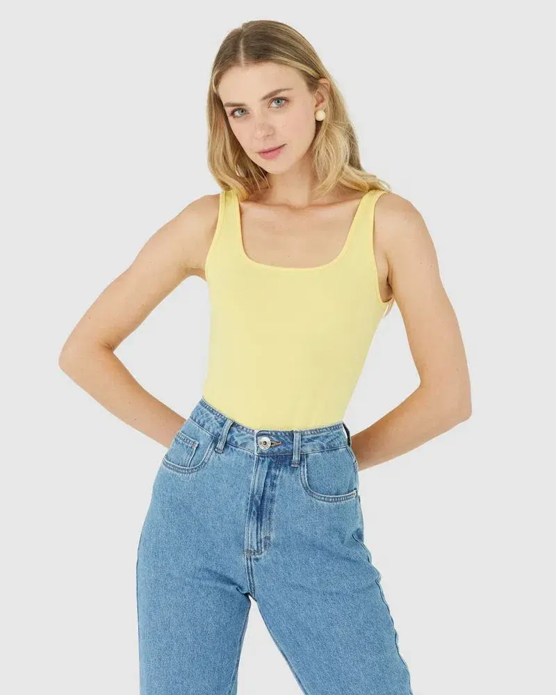 Thumbnail: REGATA BÁSICA FEMININA ALÇA MÉDIA EM ALGODÃO