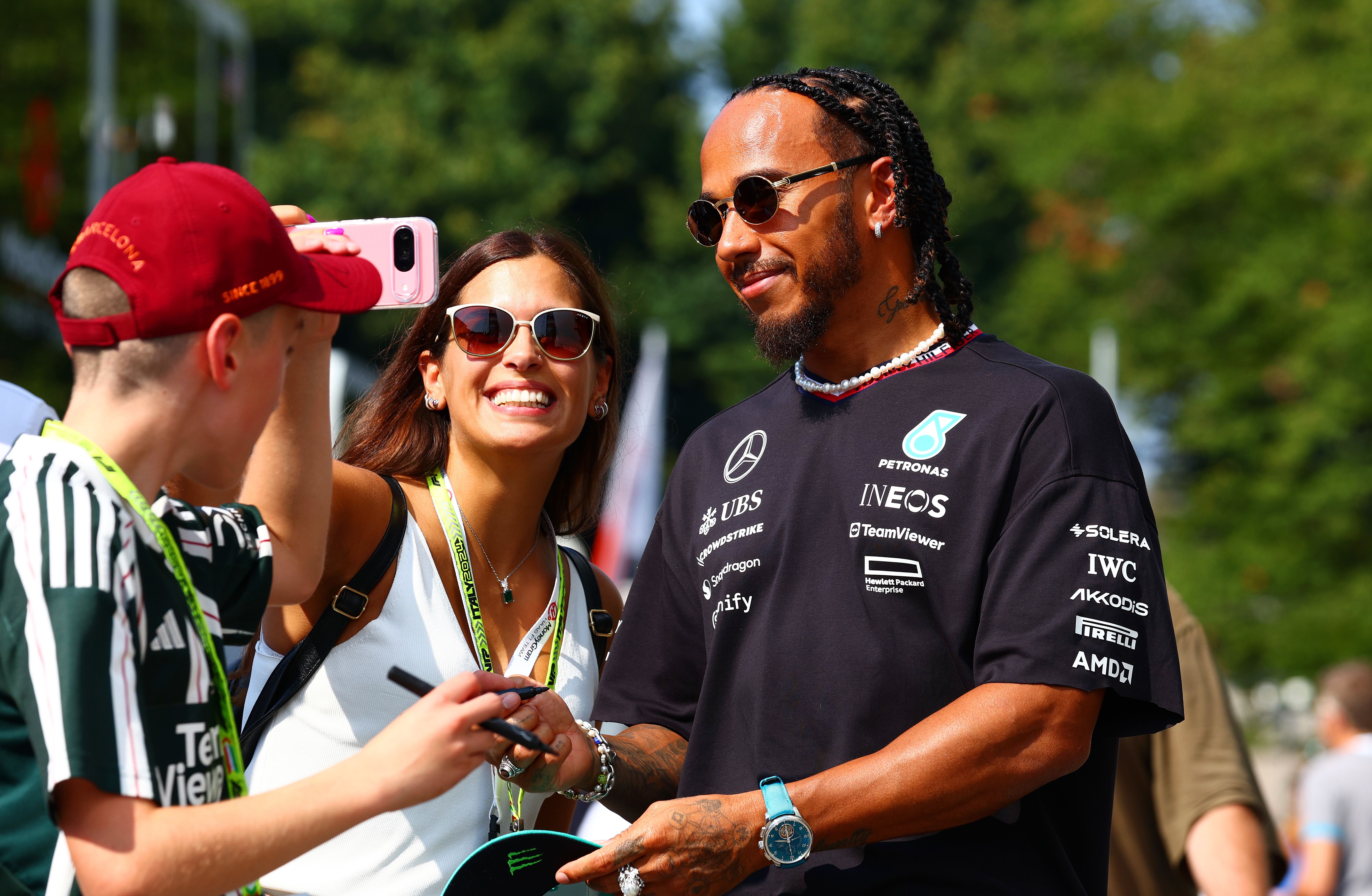 Lewis Hamilton at an event