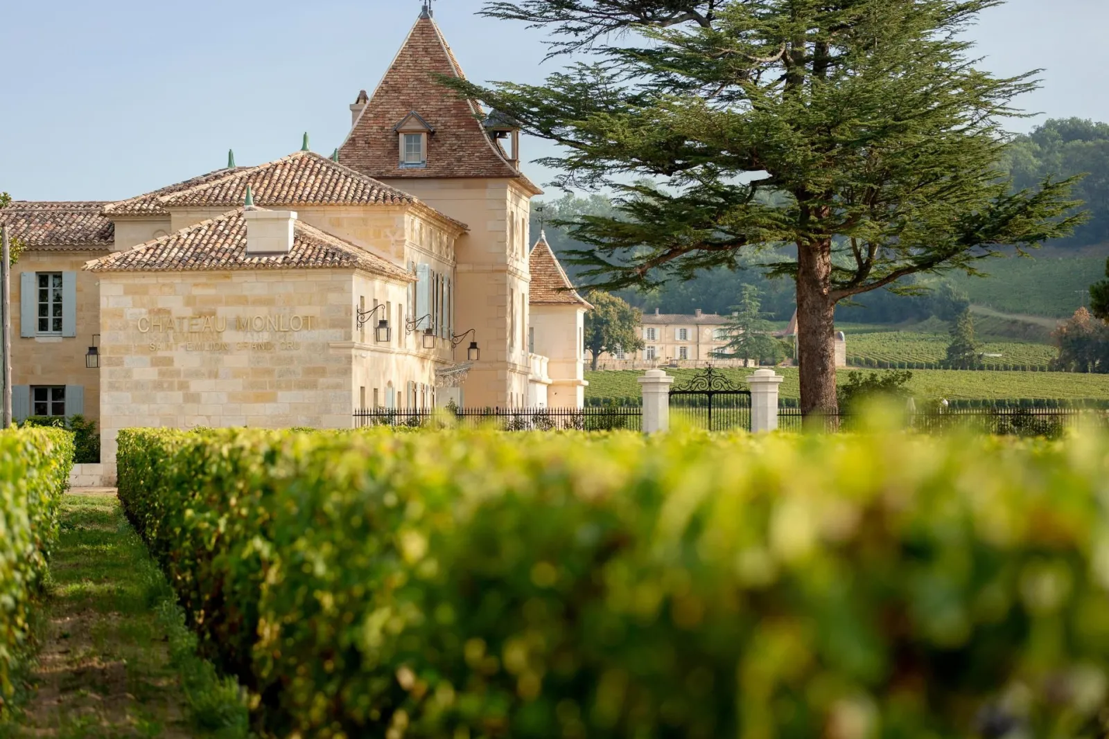 Chai de château avec barriques