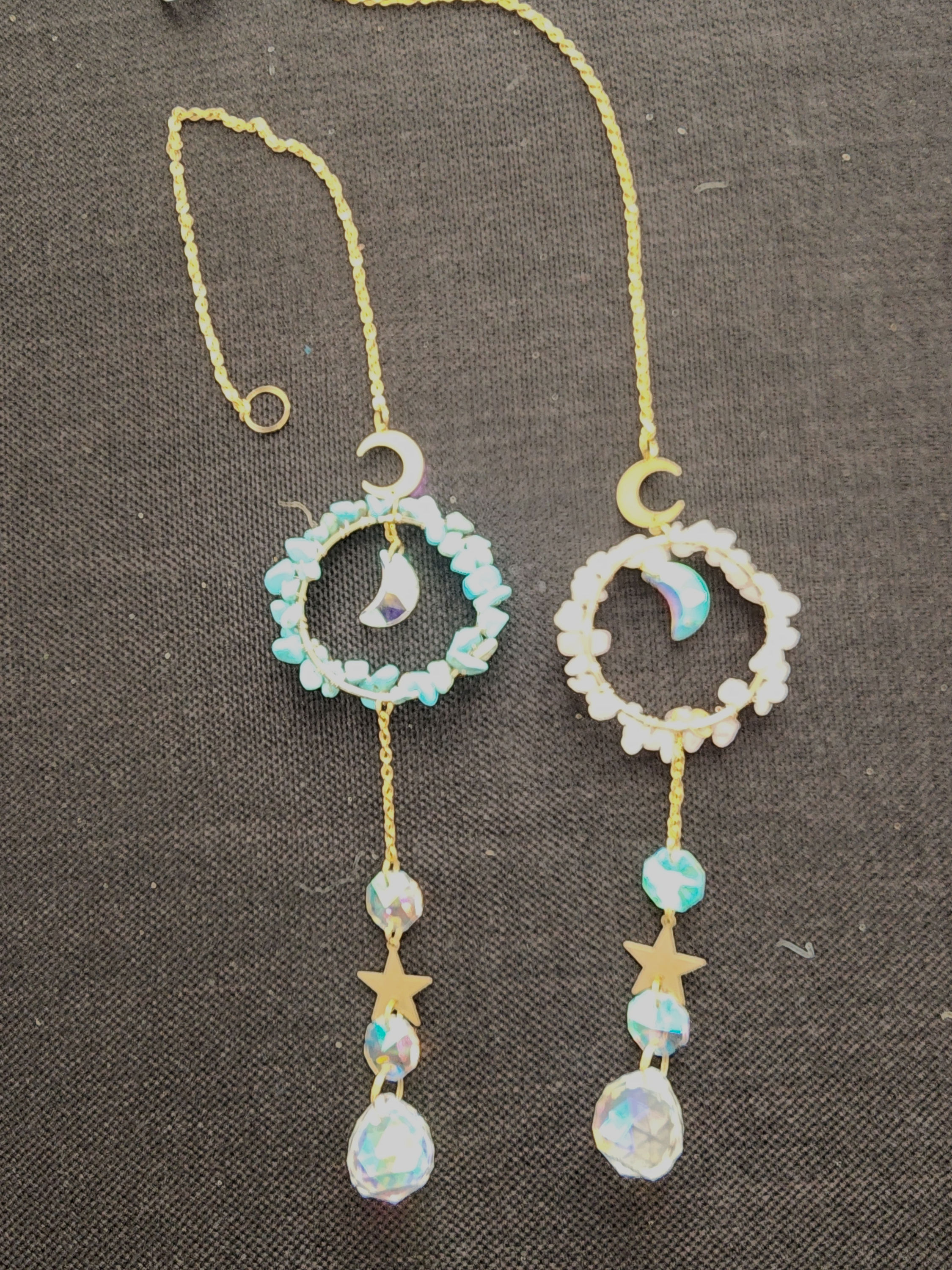 Moon & Stars Crystal Chip Sun Catcher