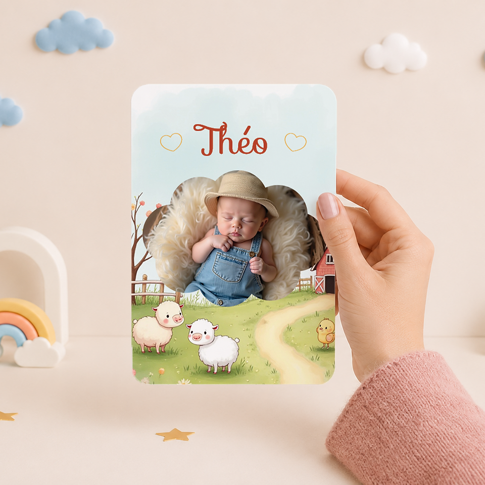 Faire-part de naissance personnalisé et imprimé