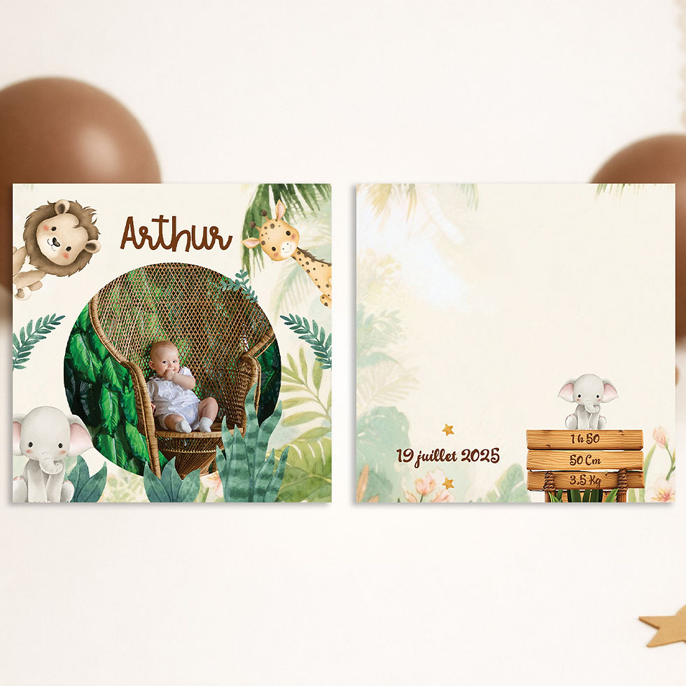 Miniature : Faire-part de naissance personnalisés et originaux imprimés
