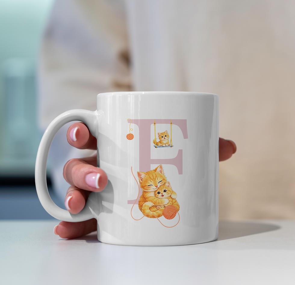 Miniature : Mug personnalisé lettre alphabétique animaux : A-N